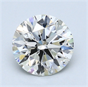1.52 Carats, Round Diamond with Excellent Cut, I Color, SI1 Clarity and Certified by GIA