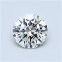 0.72 Carats, Round Diamond with Very Good Cut, H Color, VS1 Clarity and Certified by GIA