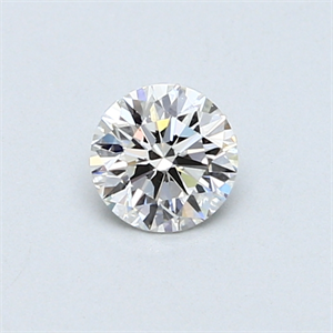 Picture of 0.40 Carats, Round Diamond with Very Good Cut, G Color, VVS1 Clarity and Certified by GIA