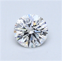 0.60 quilates, Redondo Diamante , Color D, claridad SI1 y certificado por GIA