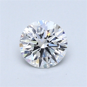 Picture of 0.60 Carats, Round Diamond with Excellent Cut, D Color, SI1 Clarity and Certified by GIA