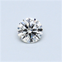 0.30 Carats, Round Diamond with Excellent Cut, F Color, VVS2 Clarity and Certified by EGL