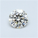 0.43 quilates, Redondo Diamante , Color H, claridad IF y certificado por EGL