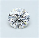 0.59 Carats, Round Diamond with Excellent Cut, D Color, VS1 Clarity and Certified by GIA