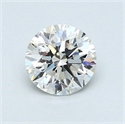 0.70 Carats, Round Diamond with Very Good Cut, H Color, VVS1 Clarity and Certified by GIA