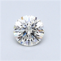 0.46 Carats, Round Diamond with Very Good Cut, I Color, SI1 Clarity and Certified by GIA