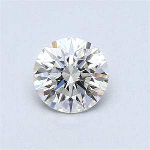 Picture of 0.46 Carats, Round Diamond with Very Good Cut, I Color, SI1 Clarity and Certified by GIA