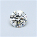 0.34 quilates, Redondo Diamante , Color H, claridad VVS1 y certificado por EGL