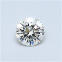 0.34 quilates, Redondo Diamante , Color H, claridad VVS1 y certificado por EGL