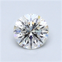 0.66 Carats, Round Diamond with Excellent Cut, I Color, VS2 Clarity and Certified by GIA