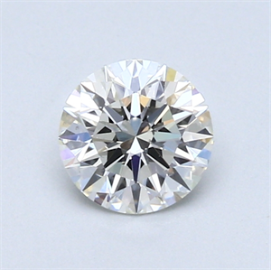 Picture of 0.66 Carats, Round Diamond with Excellent Cut, I Color, VS2 Clarity and Certified by GIA