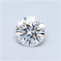 0.43 Carats, Round Diamond with Excellent Cut, D Color, VS1 Clarity and Certified by GIA