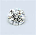 0.41 Carats, Round Diamond with Excellent Cut, H Color, VVS1 Clarity and Certified by EGL