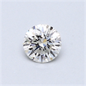 0.40 Carats, Round Diamond with Very Good Cut, H Color, VS1 Clarity and Certified by GIA