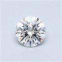 0.42 Carats, Round Diamond with Excellent Cut, D Color, VS2 Clarity and Certified by GIA