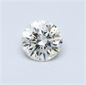 0.38 Carats, Round Diamond with Excellent Cut, G Color, VVS1 Clarity and Certified by EGL