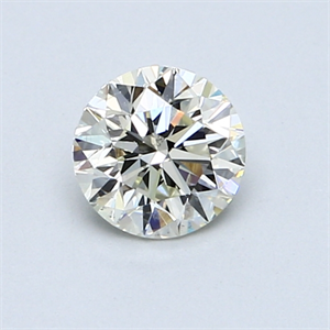 Picture of 0.70 Carats, Round Diamond with Good Cut, K Color, SI1 Clarity and Certified by GIA