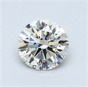 0.70 Carats, Round Diamond with Good Cut, K Color, VS2 Clarity and Certified by GIA