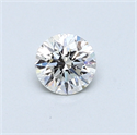 0.42 Carats, Round Diamond with Very Good Cut, F Color, VS2 Clarity and Certified by GIA