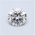 0.63 Carats, Round Diamond with Excellent Cut, H Color, VS2 Clarity and Certified by GIA