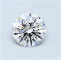 0.74 Carats, Round Diamond with Excellent Cut, D Color, VS1 Clarity and Certified by GIA