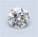 0.90 quilates, Redondo Diamante , Color I, claridad VVS2 y certificado por GIA
