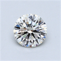 0.80 Carats, Round Diamond with Very Good Cut, I Color, VS1 Clarity and Certified by GIA