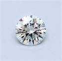 0.52 Carats, Round Diamond with Excellent Cut, E Color, SI1 Clarity and Certified by GIA