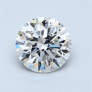 Picture of 1.05 Carats, Round Diamond with Very Good Cut, D Color, SI2 Clarity and Certified by GIA