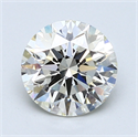 1.52 Carats, Round Diamond with Excellent Cut, K Color, VS1 Clarity and Certified by GIA