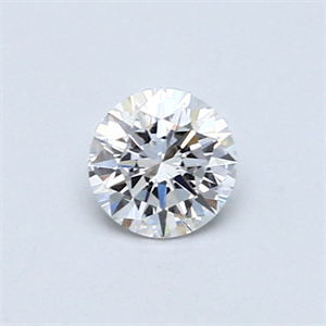 Picture of 0.42 Carats, Round Diamond with Very Good Cut, D Color, VVS1 Clarity and Certified by GIA