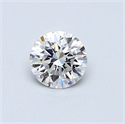 0.46 Carats, Round Diamond with Very Good Cut, D Color, VS2 Clarity and Certified by GIA