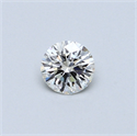 0.41 Carats, Round Diamond with Excellent Cut, H Color, VVS2 Clarity and Certified by GIA