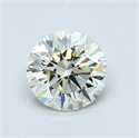 0.73 Carats, Round Diamond with Excellent Cut, H Color, VVS1 Clarity and Certified by EGL
