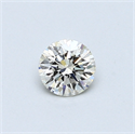 0.34 quilates, Redondo Diamante , Color H, claridad VVS2 y certificado por EGL