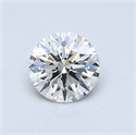 0.51 Carats, Round Diamond with Excellent Cut, G Color, VVS1 Clarity and Certified by GIA