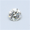 0.32 Carats, Round Diamond with Excellent Cut, H Color, VS1 Clarity and Certified by EGL