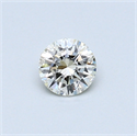 0.31 Carats, Round Diamond with Excellent Cut, H Color, VS2 Clarity and Certified by EGL