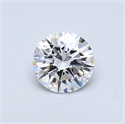 0.40 Carats, Round Diamond with Very Good Cut, D Color, SI1 Clarity and Certified by GIA