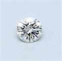 0.30 Carats, Round Diamond with Excellent Cut, F Color, VS2 Clarity and Certified by EGL