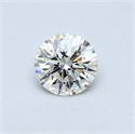 0.36 quilates, Redondo Diamante , Color H, claridad IF y certificado por EGL