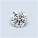 0.41 Carats, Round Diamond with Excellent Cut, F Color, VVS1 Clarity and Certified by GIA