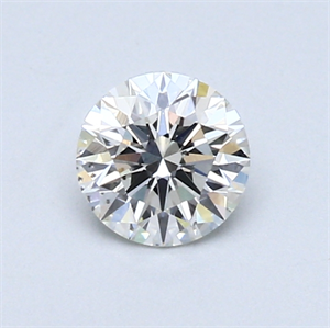 Picture of 0.52 Carats, Round Diamond with Excellent Cut, F Color, SI1 Clarity and Certified by GIA