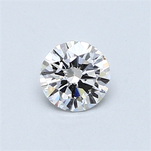 Picture of 0.42 Carats, Round Diamond with Very Good Cut, D Color, VVS2 Clarity and Certified by GIA