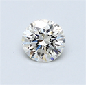 0.57 quilates, Redondo Diamante , Color I, claridad SI1 y certificado por GIA