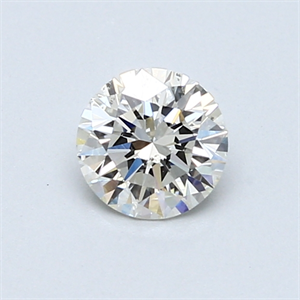 Picture of 0.57 Carats, Round Diamond with Very Good Cut, I Color, SI1 Clarity and Certified by GIA