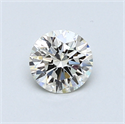 0.57 quilates, Redondo Diamante , Color H, claridad VVS1 y certificado por EGL
