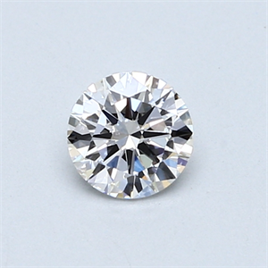 Picture of 0.45 Carats, Round Diamond with Very Good Cut, D Color, VVS1 Clarity and Certified by GIA