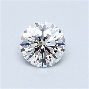 Picture of 0.58 Carats, Round Diamond with Excellent Cut, D Color, VVS1 Clarity and Certified by GIA