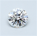 0.72 quilates, Redondo Diamante , Color D, claridad VVS2 y certificado por GIA
